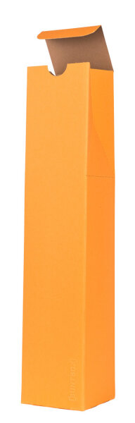 5x Geschenktasche Geschenkverpackung Flaschenbox orange 7,8x7,8x37cm 1 Flasche stehend